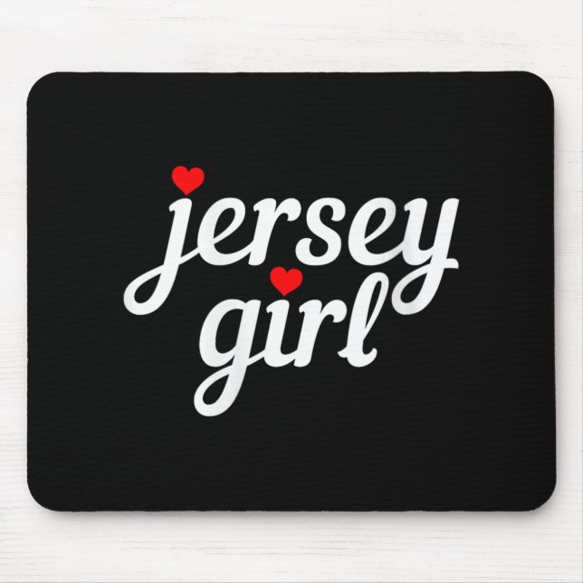 Womens Jersey Girl New Jersey Heart Funny Cute New Musmatta (Framsidan)