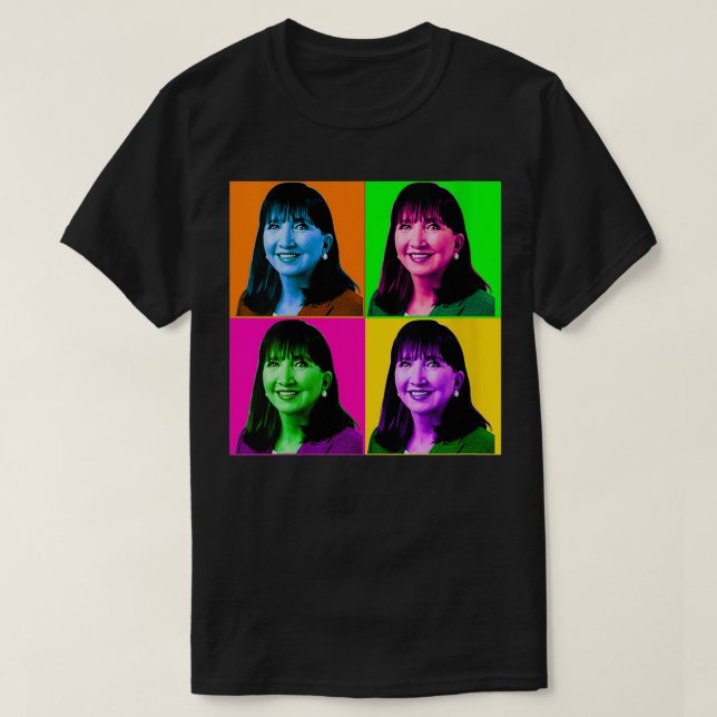 Womens Jo Jorgensen för talman Pop Art Graphic T Shirt (Design framsida)