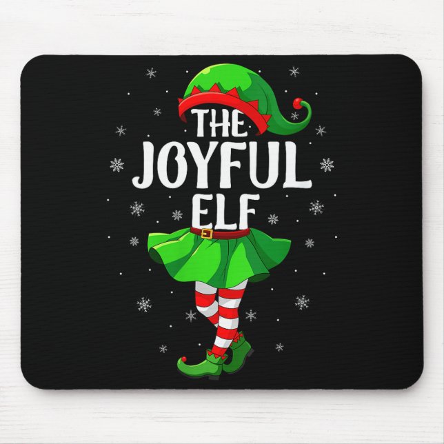 Womens Joyful Elf Christmas Girls Women Elf Squad  Musmatta (Framsidan)