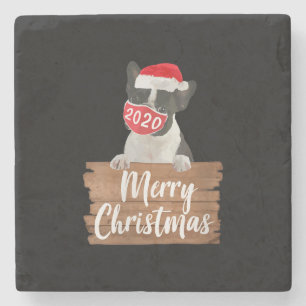 Womens jul Hund Gift Boston Terrier 2020 Mask Stenunderlägg