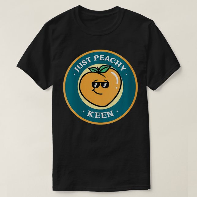 Womens Just Peachy Keen VNeck T Shirt (Design framsida)