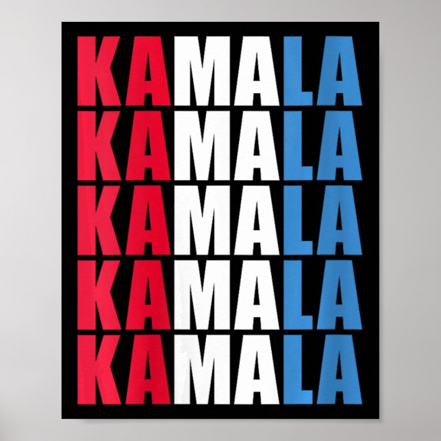Womens Kamala 2024 för president Kamala Harris Poster (Framsidan)