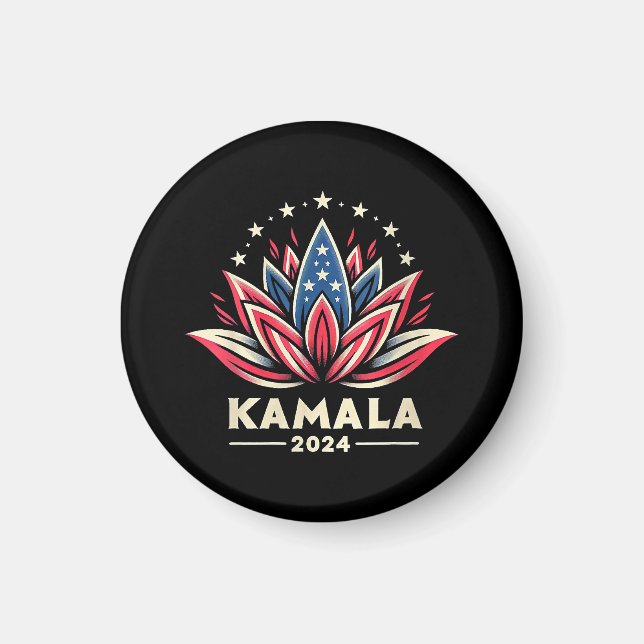 Womens Kamala Harris 2024 President Kampanj am Magnet (Framsidan)