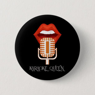 Womens Karaoke Queen Singing Singer Music Micropho Knapp