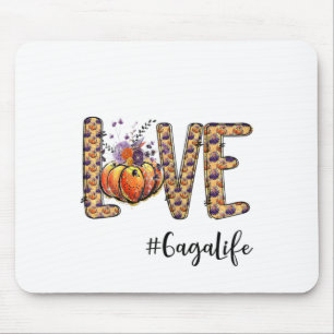 Womens Kärlek Gaga Life Pumpkin Autumn Halloween Musmatta