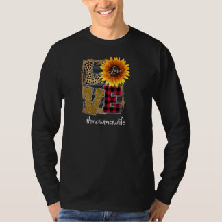Womens Kärlek Mawmawlife Solros Leopard Pul T Shirt