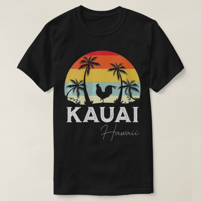 Womens Kauai Hawaii Chicken Älskare Souvenir VNeck T Shirt (Design framsida)