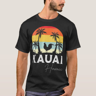 Womens Kauai Hawaii Chicken Älskare Souvenir VNeck T Shirt