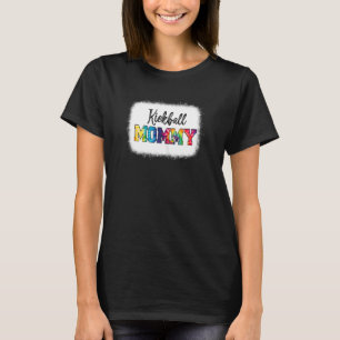 Womens Kickball Mamma Tie Dye Cheetah Print Women  T Shirt