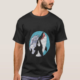 Womens Killer Whale Ocean Animal Vågar Orca V Ne T Shirt
