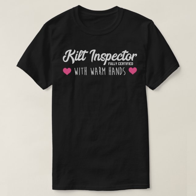 Womens Kilt Inspection Fully Auktoriserad Warm Hän T Shirt (Design framsida)
