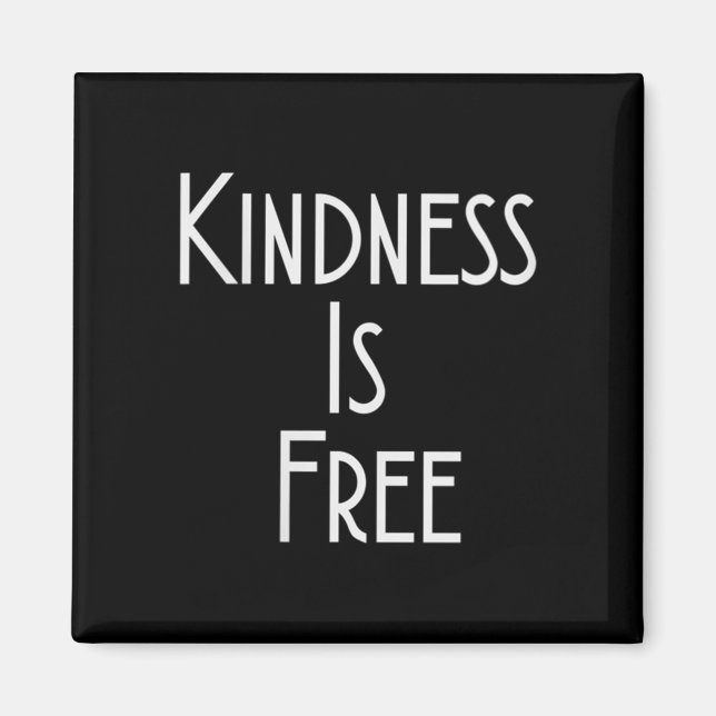 Womens Kindness Is Shirt Motivation Insration V-ne Magnet (Framsidan)