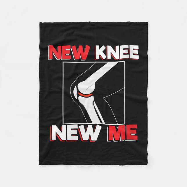 Womens Knee Surgery Recover Quote Gift - New Me V- Fleecefilt (Framsidan)