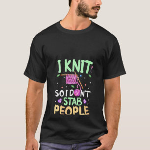 Womens Knitting Crochet Yarn Knitter I Sticka så I T Shirt