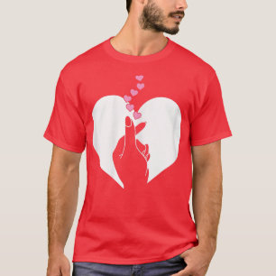Womens KPop Heart Koreapop Music Fläkt KDrama Cute T Shirt