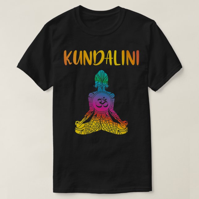 Womens Kundalini Yoga Sat Nam Wahe Guru Chakra Med T Shirt (Design framsida)