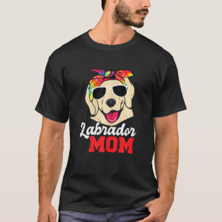 Womens Labrador Mamma Pet Owner Tie Dye T Shirt