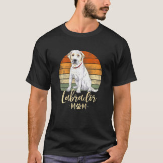Womens Labrador Mamma Retro Labrador Retriever Hun T Shirt
