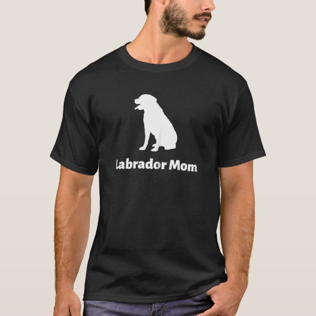 Womens Labrador Mamma T Shirt (Framsida)