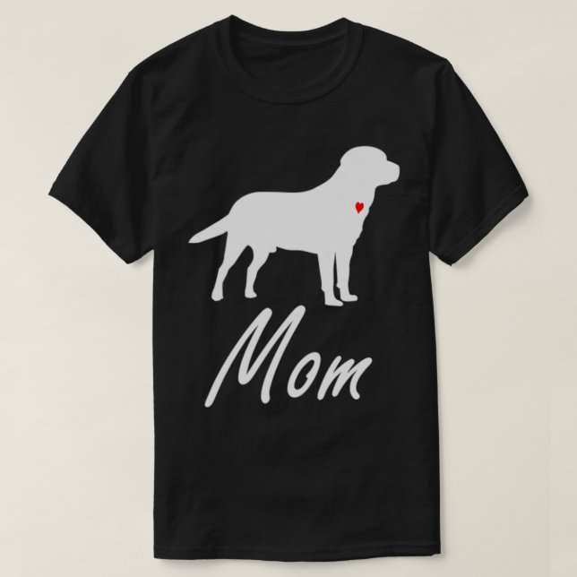 Womens Labrador Retriever Lab Hund Mor Mamma T Shirt (Design framsida)