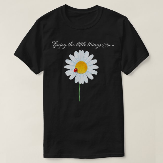 Womens Ladybug-design, njut av den lilla sak gif T Shirt (Design framsida)