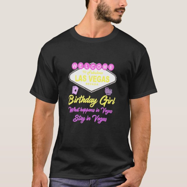 Womens Las Vegas Birthday Girl Squad Goals Matchin T Shirt (Framsida)