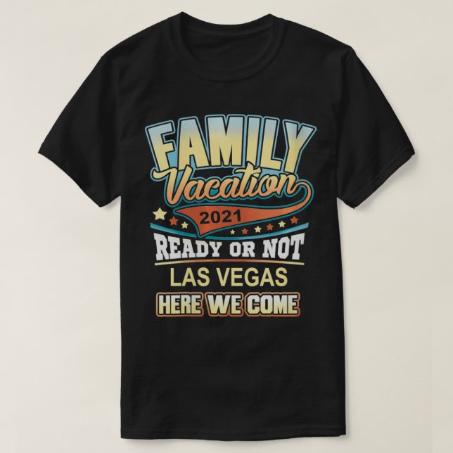 Womens Las Vegas Family Vacation 2021 Best Memorie T Shirt (Design framsida)