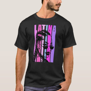 Womens Latina Queen Puerto Rican Mexikanska Mexiko T Shirt