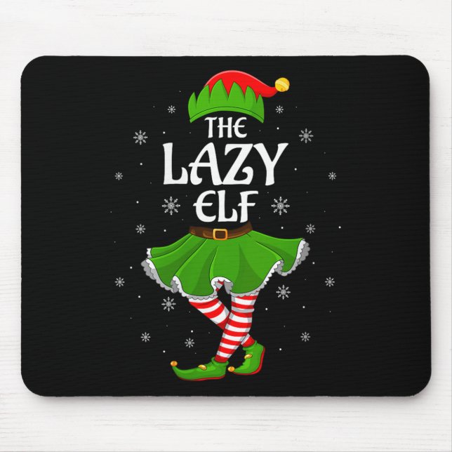 Womens Lazy Elf Christmas Family Girls Women Elf S Musmatta (Framsidan)