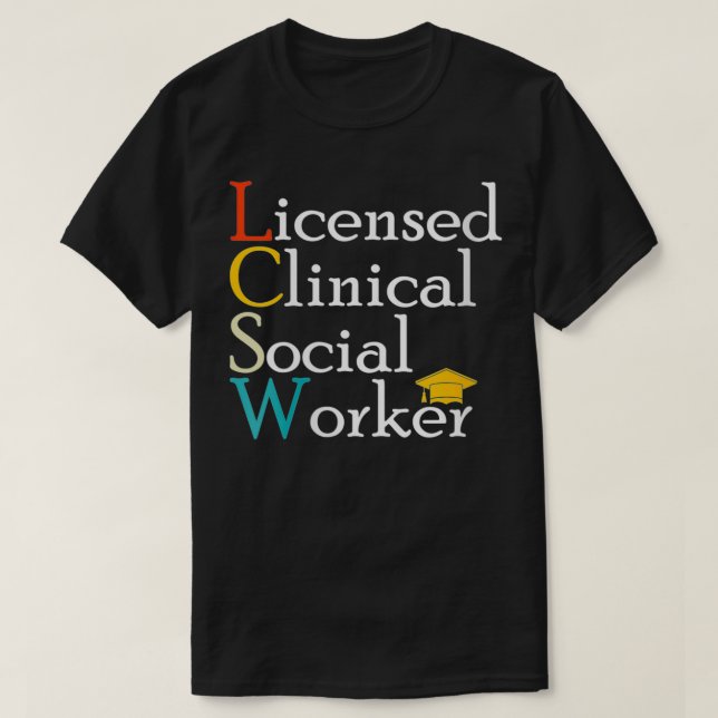 Womens LCSW Licensierad Clinical Social Worker App T Shirt (Design framsida)