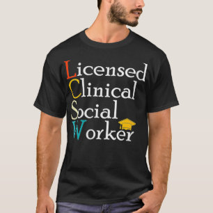 Womens LCSW Licensierad Clinical Social Worker App T Shirt