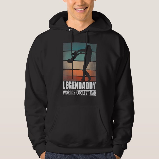 Womens Legenpappa World's Coolest Pappa Pappa och  Hoodie (Framsida)