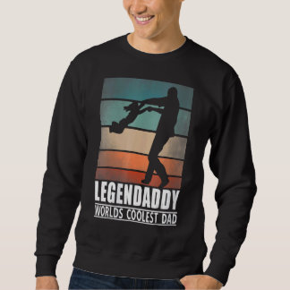 Womens Legenpappa World's Coolest Pappa Pappa och Lång Ärmad Tröja
