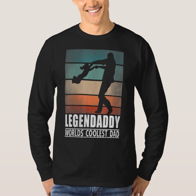 Womens Legenpappa World's Coolest Pappa Pappa och  T Shirt (Framsida)