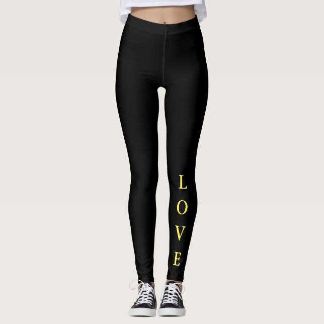 Womens Leggings-Kärlek Leggings (Framsida)