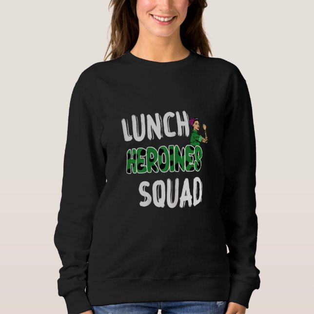 Womens Leopard Team Lunch Heroines Squad Office fo T Shirt (Framsida)