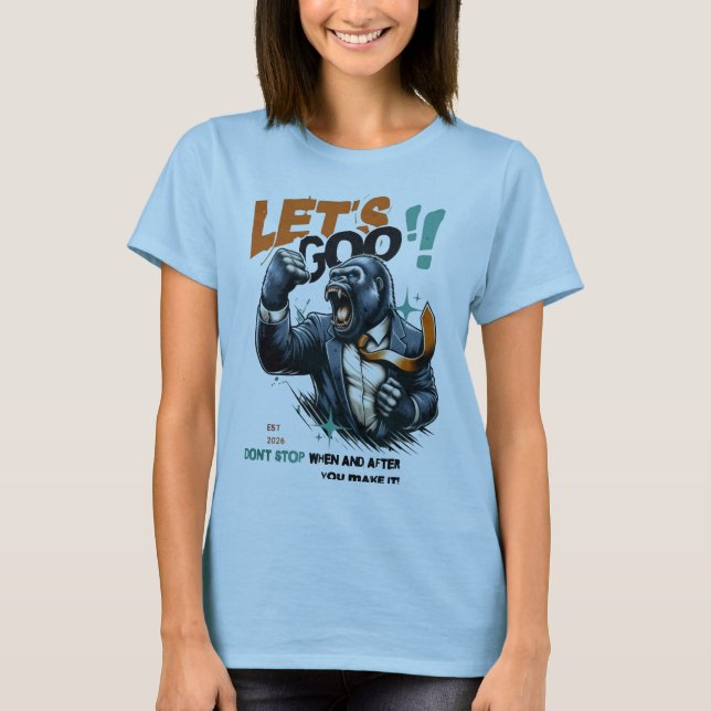 WOMEN'S LET'S GOO LESSONS LEARN T SHIRT  (Framsida)