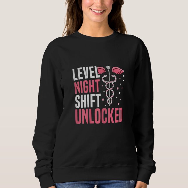 Womens Level Night Shift unlocked for a Night Shif T Shirt (Framsida)