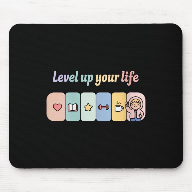 Womens Level Up Your Life Progress Bar Gamer Motiv Musmatta (Framsidan)