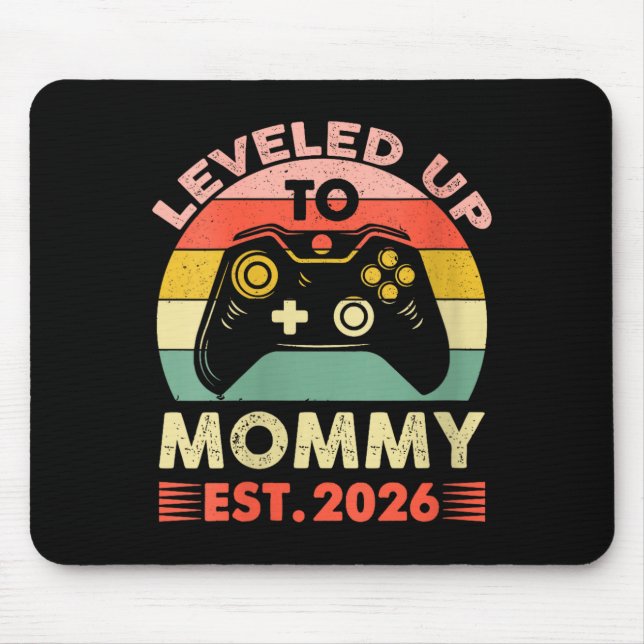 Womens Leveling Up To Mommy 2026 First Time Mom 20 Musmatta (Framsidan)