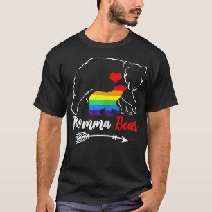 Womens LGBT Mamma mamma Bear Gay pride Proud Mamma T Shirt