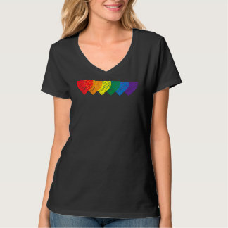 Womens Lgbt Rainbow Heart Lgbtqia Gay T Shirt