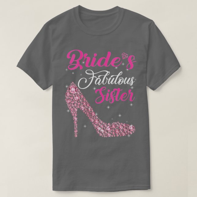 Womens Light Gems Brides Fabulous Sister Lycklig M T Shirt (Design framsida)