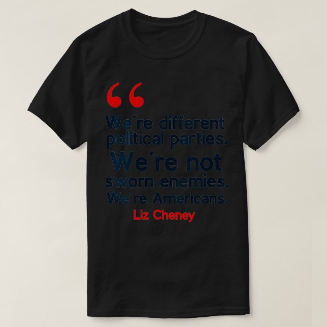 Womens Liz Cheney Quote VNeck  T Shirt (Design framsida)