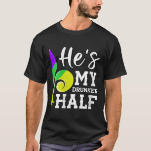 Womens Louisiana par Matching Mardi Gras Hes M T Shirt