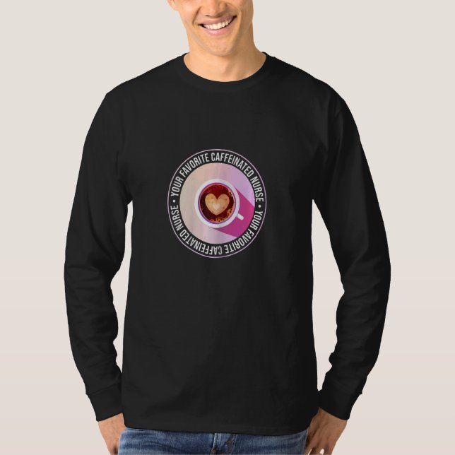 Womens Lovable Coffee Of Nurses Quote T Shirt (Framsida)