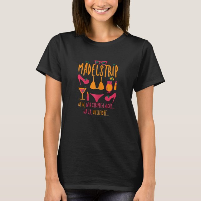 Womens Mädelstring Girls på Roligt Resa Girls Hol T Shirt (Framsida)