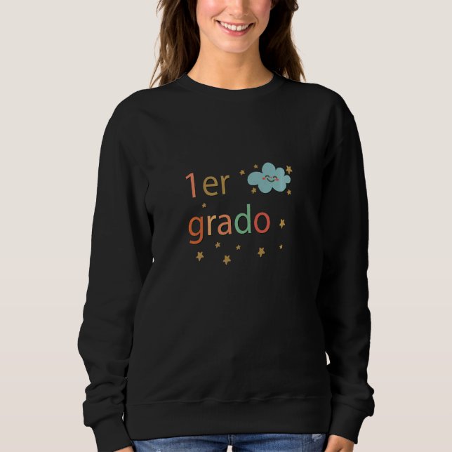 Womens Maestra 1 Primer Grado Equipo Cute Maestra T Shirt (Framsida)