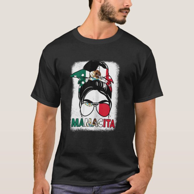 Womens Mamacita Mexico Independence day Pride Mexi T Shirt (Framsida)