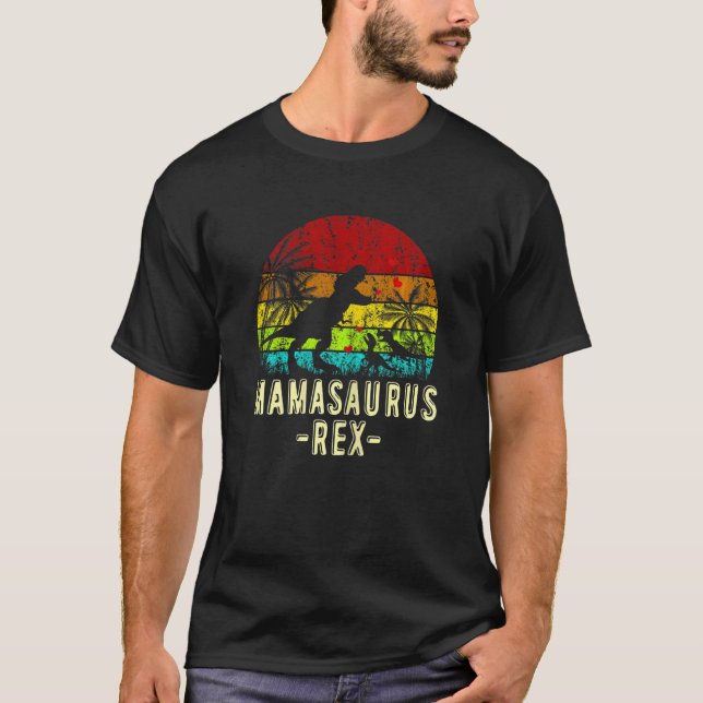Womens Mamasaurus Rex Dinosaur Mamma Saurus Family T Shirt (Framsida)